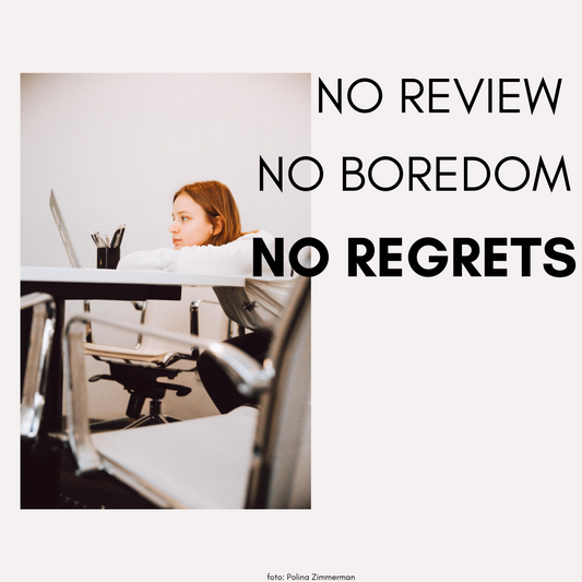 No regrets: Skip the week of review