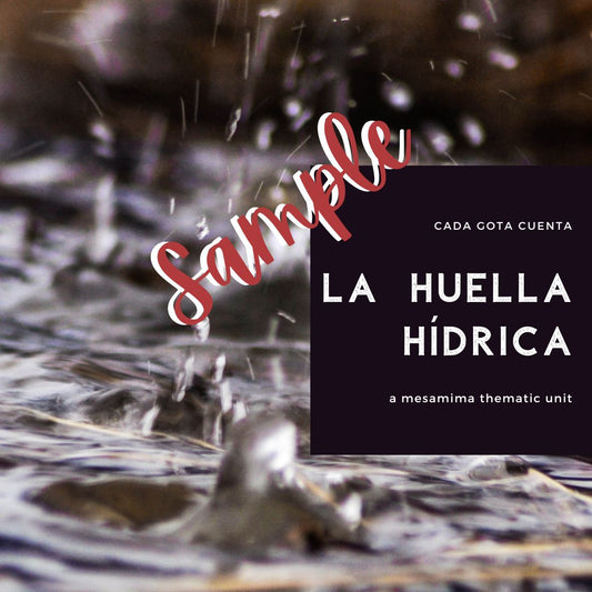 UNIT SAMPLE! La huella hídrica