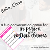 Bella, Chao:  an interpersonal game