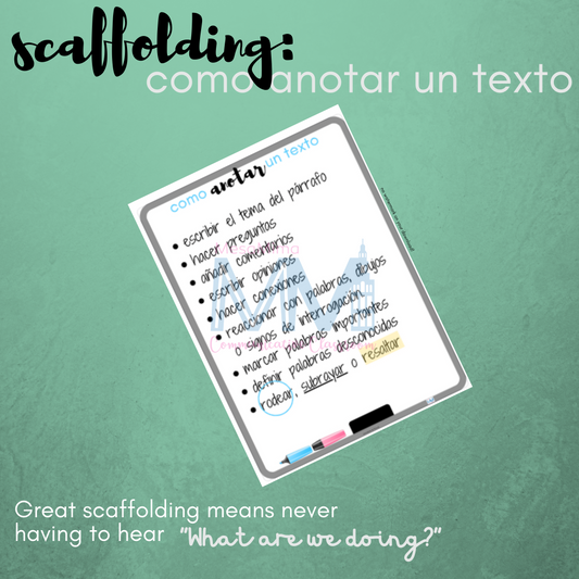 Poster: como anotar un texto