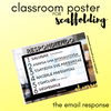 Scaffolding the email CLASSROOM POSTER