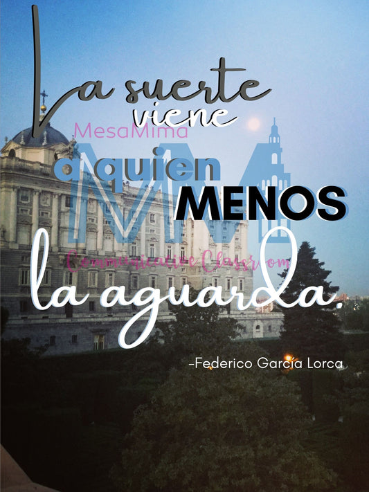 Poster Madrid: La suerte