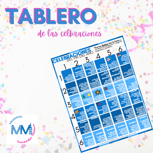 Tablero de las celebraciones